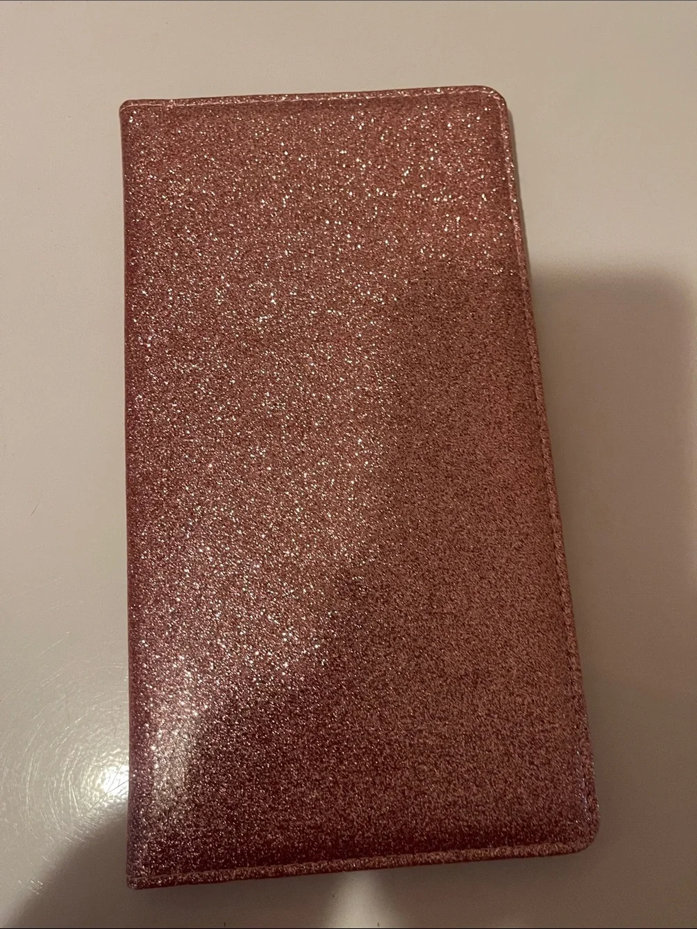 Rose Gold Glitter card holder - Unbranded